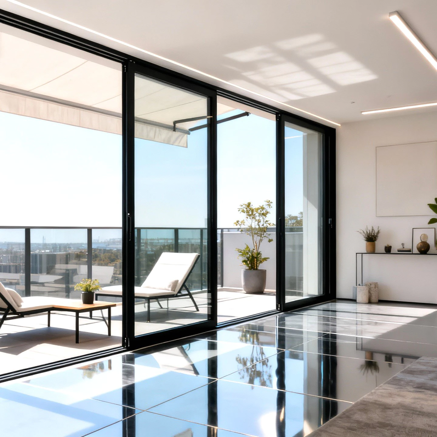 İzmir ticari dış mekan sürgülü cam projeleri