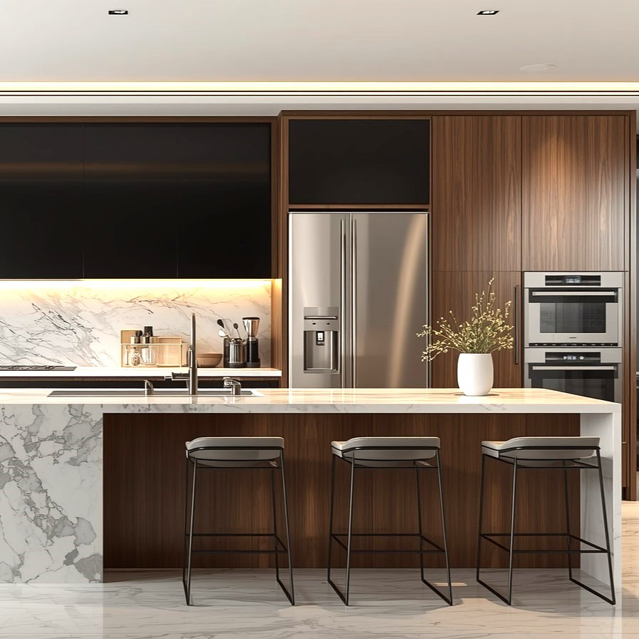 İzmir lüks villa mutfak yenileme Viti Dizayn