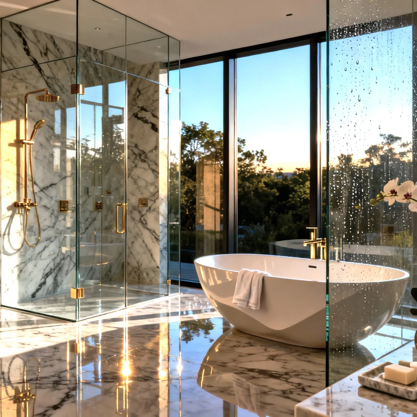 İzmir modern banyo tasarımı otel spa yenileme