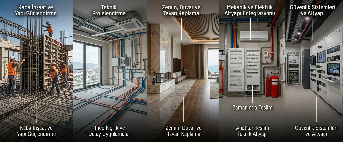 Lüks Konut Tadilat ve Villa Restorasyon İzmir